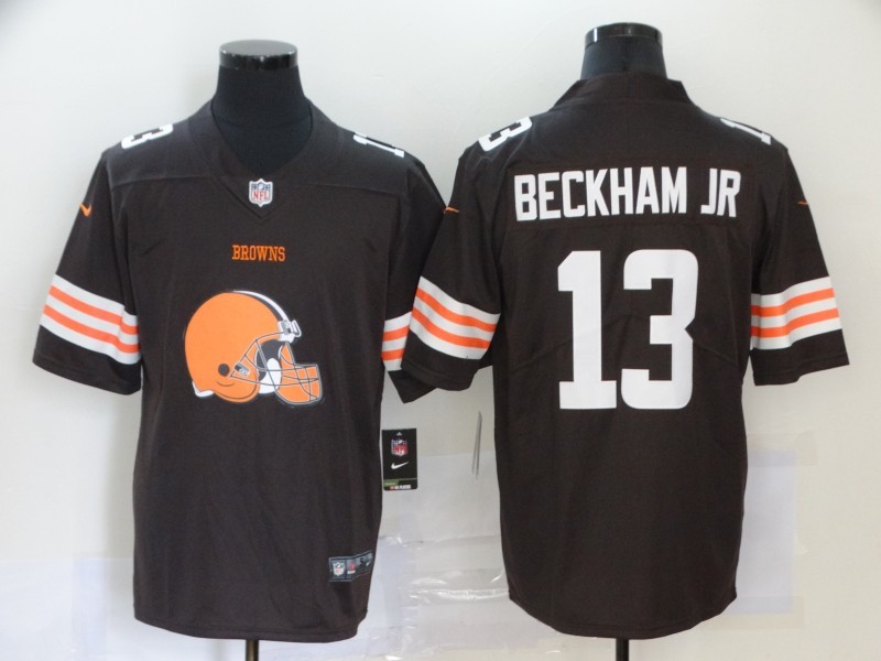 Men's Cleveland Browns Odell Beckham Jr. #13 Brown Authentic Jersey